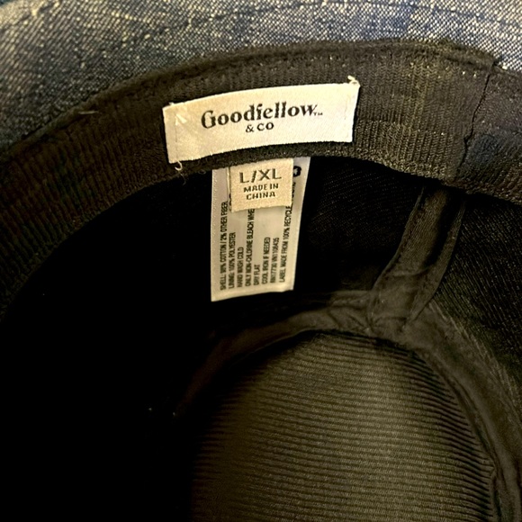 Goodfellow & Company Cotton Fedora Hat Mens Dress Sun Hat L/XL Denim Blue - Picture 2 of 8